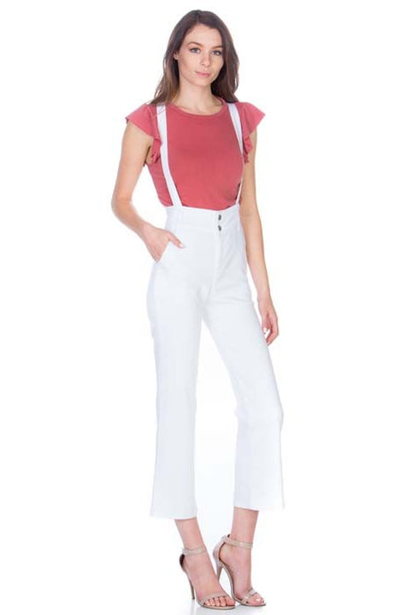 High Waist Flare Denim Jean Overalls king-general-store-5710.myshopify.com