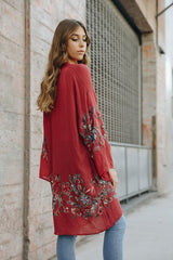 Long Floral Kimono Cardigan king-general-store-5710.myshopify.com