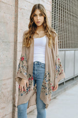 Long Floral Kimono Cardigan king-general-store-5710.myshopify.com