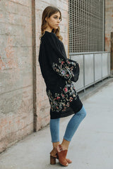 Long Floral Kimono Cardigan king-general-store-5710.myshopify.com