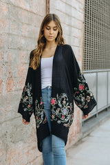 Long Floral Kimono Cardigan king-general-store-5710.myshopify.com