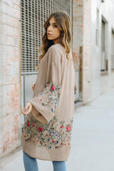 Long Floral Kimono Cardigan king-general-store-5710.myshopify.com