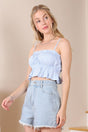 Blue Gingham Tank Top king-general-store-5710.myshopify.com