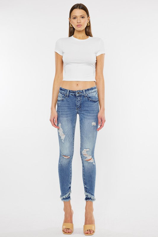 Mid Rise Ankle Skinny Jeans king-general-store-5710.myshopify.com