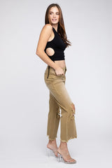 Distressed Vintage Washed Wide Leg Pants king-general-store-5710.myshopify.com