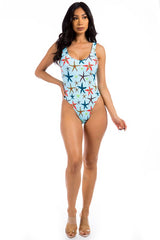 Starfish V-Neck One-Piece Swimsuit