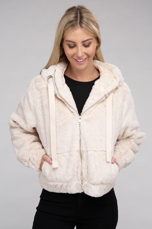 Fluffy Zip-Up Teddy Hoodie king-general-store-5710.myshopify.com