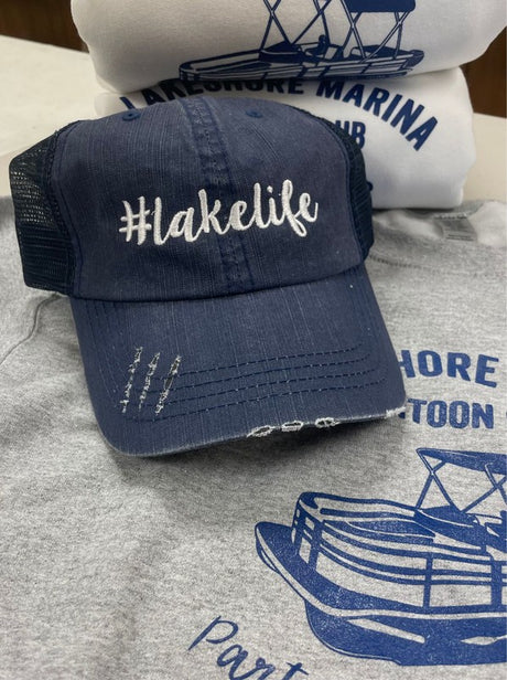 Lakelife Embroidered Trucker Hat king-general-store-5710.myshopify.com