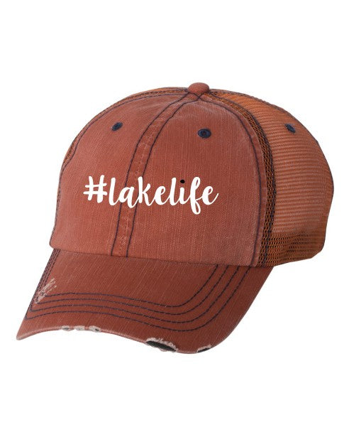 Lakelife Embroidered Trucker Hat king-general-store-5710.myshopify.com