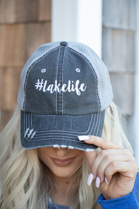 Lakelife Embroidered Trucker Hat king-general-store-5710.myshopify.com