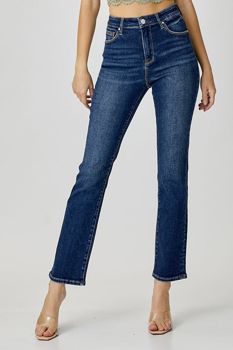 RISEN Full Size High Waist Straight Jeans