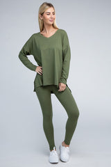 Brushed DTY Microfiber Loungewear Set king-general-store-5710.myshopify.com