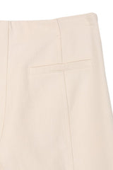 Ivory High Waisted Slant Pocket Line Shorts king-general-store-5710.myshopify.com