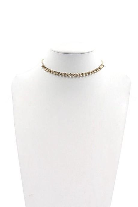 Luxury Gold Rhinestone Tennis Choker king-general-store-5710.myshopify.com