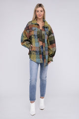 Loose Fit Buttoned Down Check Shirt Jacket king-general-store-5710.myshopify.com