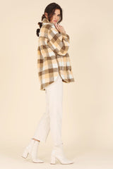 Plaid sherpa jacket with pockets king-general-store-5710.myshopify.com