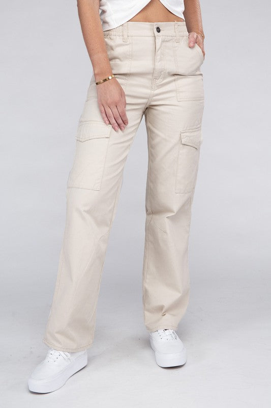 Everyday Wear Elastic-Waist Cargo Pants king-general-store-5710.myshopify.com