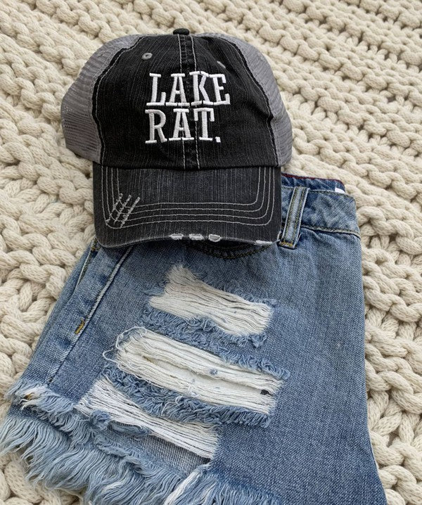 Lake Rat Embroidered Trucker Hat king-general-store-5710.myshopify.com