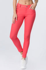 Cotton-Blend 5-Pocket Skinny Jeggings