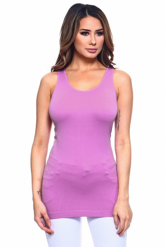 Body-con Longline Hem Seamless Tank Top