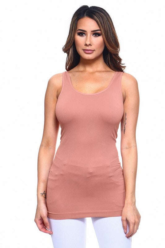 Body-con Longline Hem Seamless Tank Top