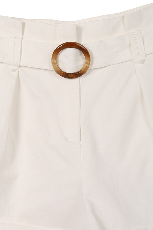 High Waisted Belted Shorts king-general-store-5710.myshopify.com