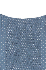 Ruched Blue Polka Dot Crop Top king-general-store-5710.myshopify.com