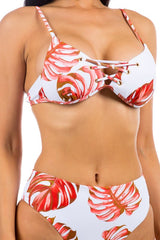 Red Tropical Leaf Print Bikini king-general-store-5710.myshopify.com