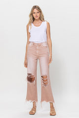 90's Vintage Crop Flare Jeans king-general-store-5710.myshopify.com