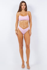 Two Piece Bandeau Top Clean Finished Bikini