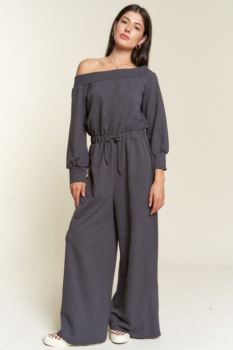 ONE SHOULDER TERRY JUMPSUIT king-general-store-5710.myshopify.com