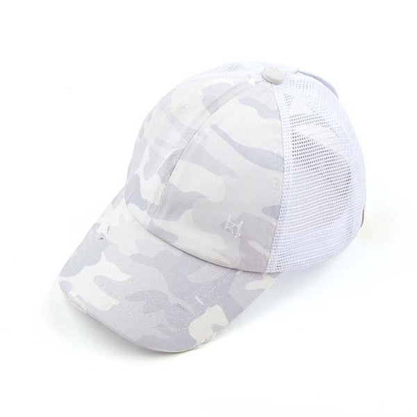 CC Camo Criss-Cross Ponytail Caps king-general-store-5710.myshopify.com