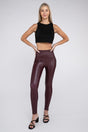 High Rise Fitted Faux Leather Leggings king-general-store-5710.myshopify.com