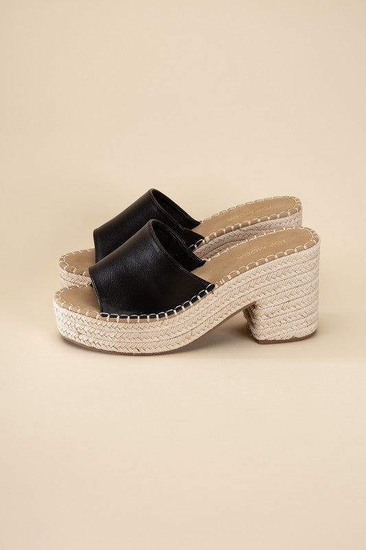 LOCK-1 Espadrille Mule Heels king-general-store-5710.myshopify.com