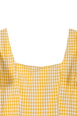 Yellow Gingham Back Strap Dress king-general-store-5710.myshopify.com