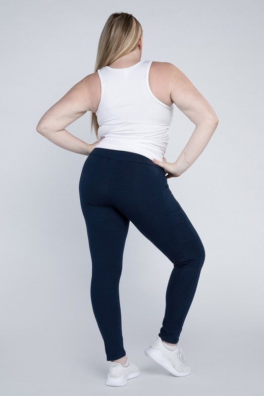 Plus Everyday Leggings with Pockets king-general-store-5710.myshopify.com