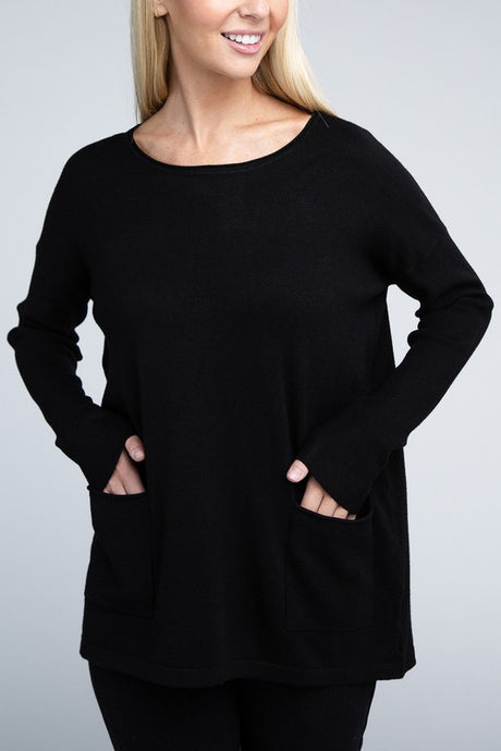 Viscose Front Pockets Sweater king-general-store-5710.myshopify.com