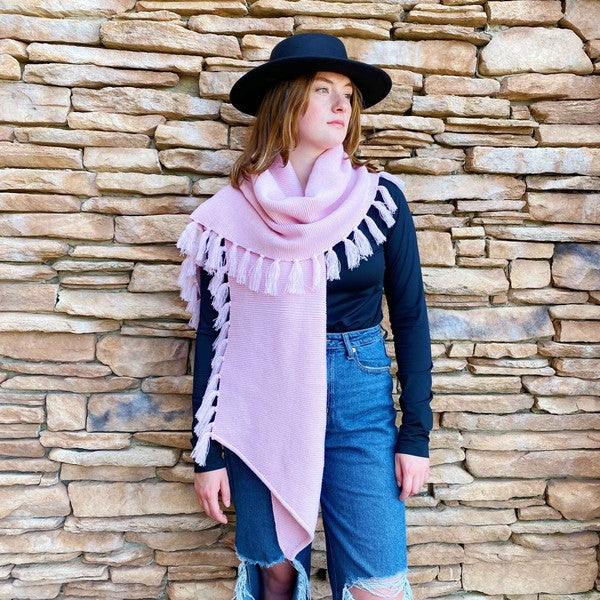 Feminine Fringe Blanket Scarf king-general-store-5710.myshopify.com