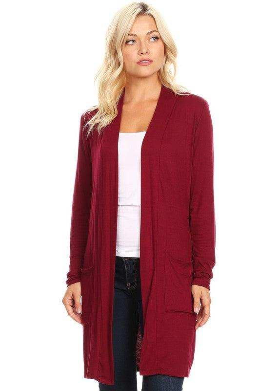 Knee Length Duster Cardigan king-general-store-5710.myshopify.com