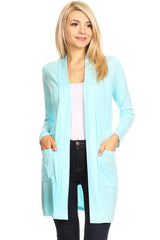 Knee Length Duster Cardigan king-general-store-5710.myshopify.com