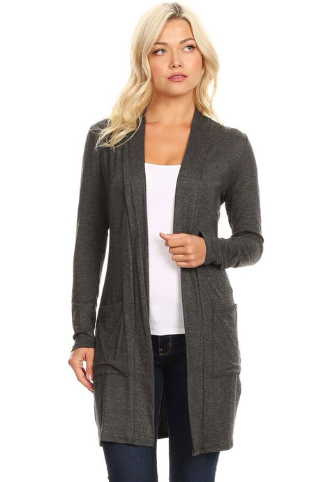 Knee Length Duster Cardigan king-general-store-5710.myshopify.com