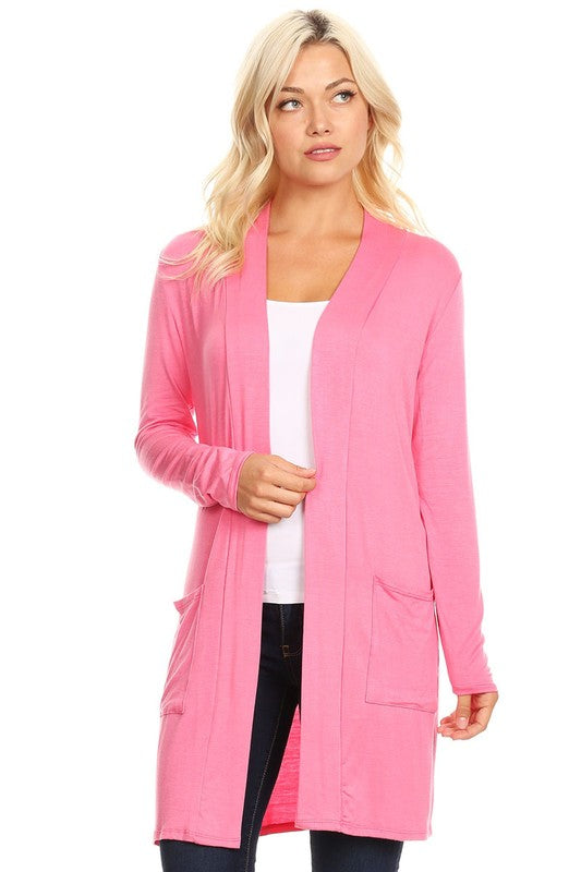 Knee Length Duster Cardigan king-general-store-5710.myshopify.com