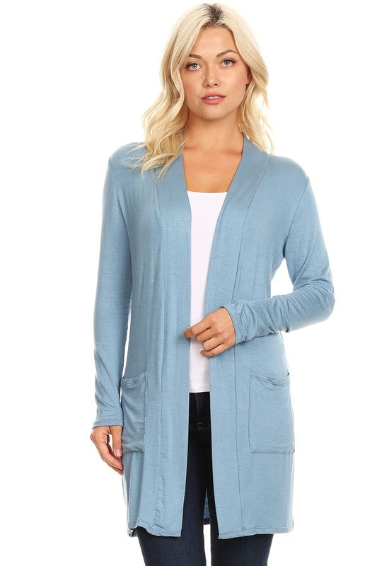 Knee Length Duster Cardigan king-general-store-5710.myshopify.com