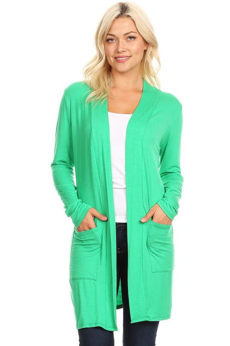 Knee Length Duster Cardigan king-general-store-5710.myshopify.com