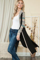 Mixed Media Maxi Cardigan king-general-store-5710.myshopify.com