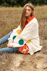 The Fuzzy Smile Long Bell Sleeve Knit Cardigan king-general-store-5710.myshopify.com