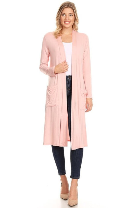 Solid Colors Duster Cardigan king-general-store-5710.myshopify.com