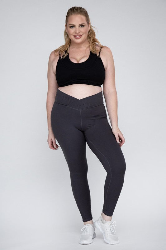 Plus Size V-Waist Full Length Leggings king-general-store-5710.myshopify.com