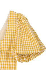 Yellow Gingham Back Strap Dress king-general-store-5710.myshopify.com