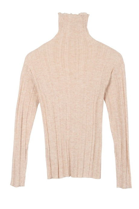 Wool Blend Mock Neck Sheer Sweater king-general-store-5710.myshopify.com